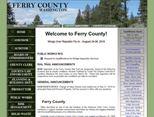 Tablet Screenshot of ferry-county.com